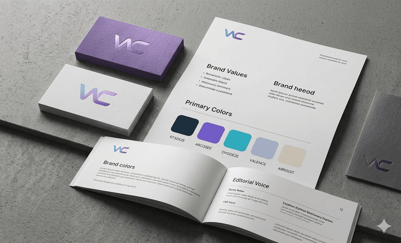 Mockup de estacionário de marca em alto detalhe